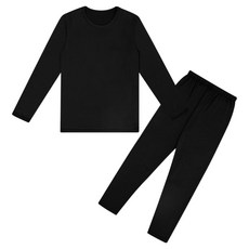 兒童用 On-wear 高級柔軟發熱纖薄 Heat Up 居家服上下衣套裝