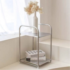 Kusso 不鏽鋼多層收納架, 銀色, 2層