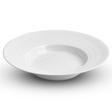 제이앨꼬께 헤미스피어 사틴 할로우 림접시, 화이트, 1개