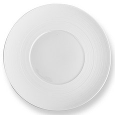 제이앨꼬께 헤미스피어 사틴 디너접시, 화이트, 1개