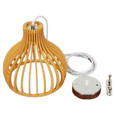 우든타원 1등 팬던트조명, 우드