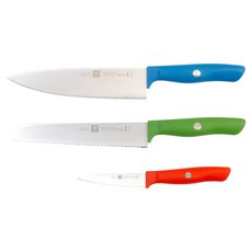 ZWILLING 雙人 刀具 混合色, 3個, 削皮刀 + 切肉刀 + 主廚刀