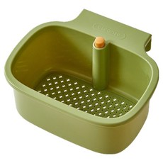 TIMLEI 可掛式水槽瀝水籃/家用廚房分離食物殘渣瀝水籃K, 綠色, 1個