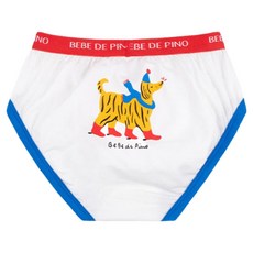BEBEDEPINO UNDERWEAR 兒童用Supima狗狗標誌腰帶三角內褲 BU34UP351