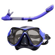 BeOK 潛水鏡 浮潛游泳面罩 + 呼吸管, 藍色
