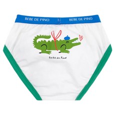 Bebe de Pino Underwear 兒童 Supima 鱷魚標誌腰帶三角內褲 BU34UP350