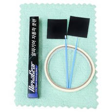 알파기어 자동차 휠 복원 페인트 붓펜, 무광블랙, 1개