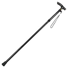 아웃도어 폴딩 스틱 휴대용 지팡이, 상품2 블랙, 1개