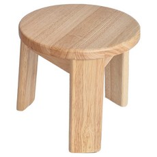에코상사 원목 원형 미니 스툴, 내츄럴, 1개