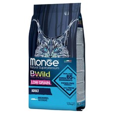 몬지 어덜트 캣 비와일드 로우그레인 건식사료, 혼합맛, 1.5kg, 1개 혼합맛, 1.5kg, 1개