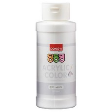 동아교재 딩동댕 아크릴물감 하양, 200ml, 1색