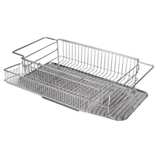 stopia 不鏽鋼304縫隙水槽餐具瀝水架, 銀色, 1個