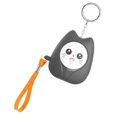마터혼 호신용 고양이 미니 사이렌 경보기 블랙, 1개