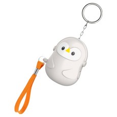 마터혼 호신용 펭귄 미니 사이렌 경보기 크림, 1개