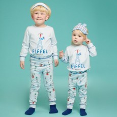 Bebedepino Underwear 兒童Eiffel AeroWarm家居服上下裝套組 BU44UL412