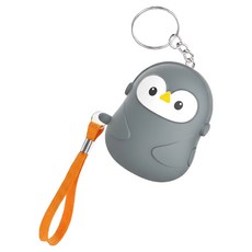 마터혼 호신용 펭귄 미니 사이렌 경보기 블랙, 1개