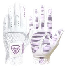 TourGolf 女款抓握強化高爾夫手套 雙手用, 1套, 薰衣草紫