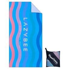 LAZYBEE 快乾泳巾, 多彩波浪, 1個