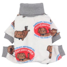 MONCHOUCHOU 寵物 Hek Hek 溫暖擁抱裝, 白色, 1個