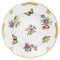 匈牙利 Herend 維多利亞女王原創湯盤 210, 混合色, 1個