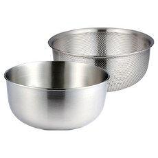 cookever COOK304 鋼盆2件組, 1套, 攪拌盆 + 瀝水盆