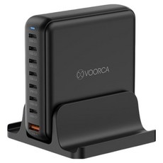VOORCA 170W 8-in-1 with 240W Cable 延長線充電器 充電器 GaN PDT-003 黑色