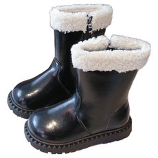 YooBly 兒童毛絨冬季內刷毛防寒靴