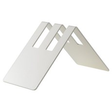 Ttabongoppa 不鏽鋼咖啡濾紙收納V型架 2格 JNHA2151, 白色, 1個