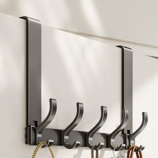 Librica 5鉤門上掛架 28cm, 灰色, 1個