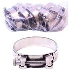 J-TECH 翔穩軍品 304材質 不鏽鋼 SUS 單軟管 高壓束帶 86~91mm, 10個