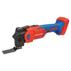WORKPRO 20V 裸機 3.6度旋轉 19000RPM 6段速度調節 無刷馬達 多功能切割機 WP393006, 1個