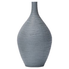 맙소샵 심플 무광 공예 원형 화병 BRP1974, 그레이
