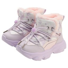 兒童用繩結扣毛絨內裡靴