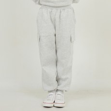 BI JUNIOR 口袋基本款柔軟保暖刷毛束口褲