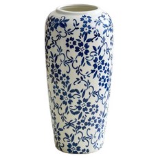 復古風青花白瓷陶瓷花瓶 長款 BRP1990, 混色