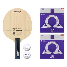 hirunit 李珍權 外置A碳纖 ST 成品桌球拍 + Omega 2 Pro 雙面膠皮 + 2球組, 1套, 單一商品