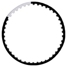 naria 美腰塑身呼拉圈, 黑色 + 白色, 1kg