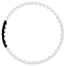 나리아오피스 웨이스트 뷰티라인 훌라후프, 1kg, 화이트 + 블랙, 1개