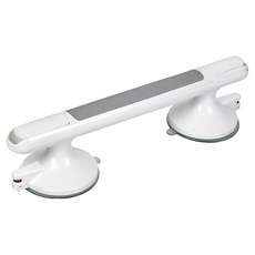 ZIPJOY 浴室吸盤式安全防滑扶手/無障礙安全把手/玻璃門防滑扶手 可視吸附力狀態 白色, 1個