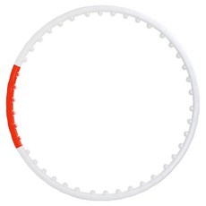 naria 美腰塑身呼拉圈, 白色 + 橘色, 1kg