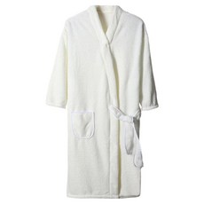 StarGo 吸水速乾睡袍 加厚秋冬浴袍, 米白色, 1個