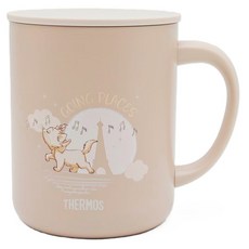 THERMOS 膳魔師 瑪麗貓系列 真空保溫馬克杯 JDG-450MR-LBR 450ml, 褐色, 1個