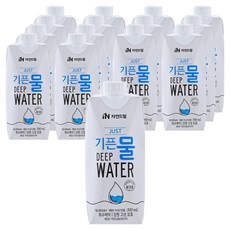 기픈물 저스트 종이팩 해양심층수, 500ml, 15개