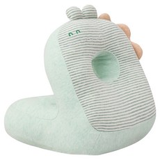 Soul Rich 舒適柔軟恐龍午睡枕 B款, 綠色, 1個