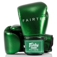 Fairtex 拳擊手套 BGV22 + 半透明袋, 綠色(手套), 半透明(袋), 1個