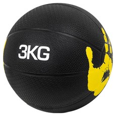 루아즈 크로스핏 헬스 홈트레이닝 메디신볼, 노랑, 1개, 3kg