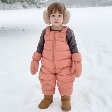 Golden Rabbit 兒童格紋鋪棉吊帶褲