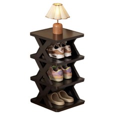 NEXOLAR 玄關鞋子整理架 4層, 黑色, 1個