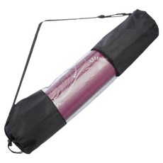 라운듀 요가매트 가방 하프매쉬, 블랙, 1개