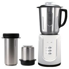 Shinil 信一 SUS304 鈦塗層刀片不鏽鋼多功能攪拌機 白色, SMX-1700WK